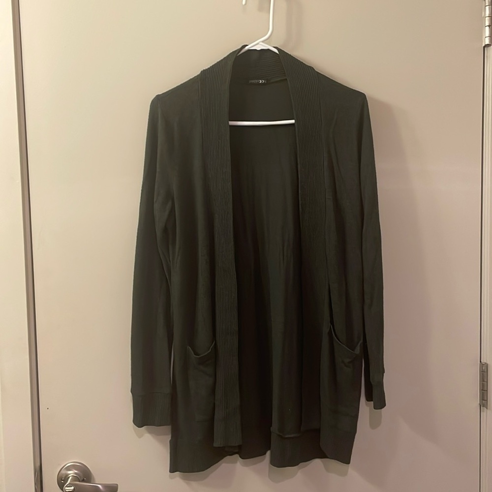 Papermoon dark green cardigan